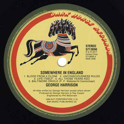 George Harrison. Somewhere In England ( Remastered, Stereo, 180g ) VG+VG+