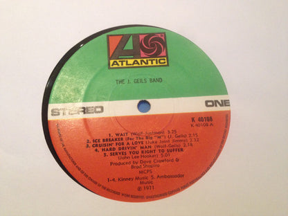 The J. Geils Band. The J. Geils Band VG+VG - Ad-Astra Records