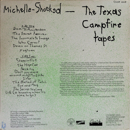 MIchelle - Shocked. The Texas Campfire Tapes VG+VG - Ad-Astra Records