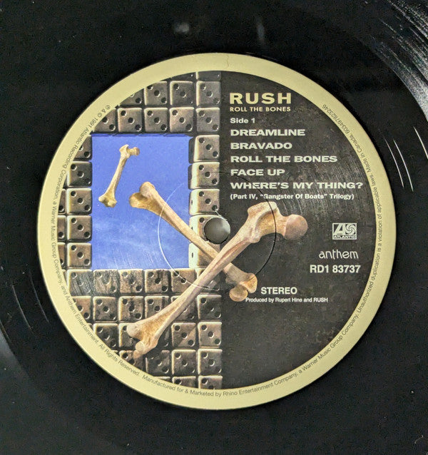 Rush. Roll The Bones (  Reissue, Remastered, Stereo Syeor ) U.S.A. & Canada