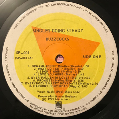 Buzzcocks. Singles Going Steady ( Canadian Custom Labels ) VG+VG