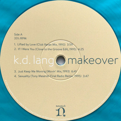 K.D Lang. Makeover ( Double Transparent Turquoise ) VG+VG+