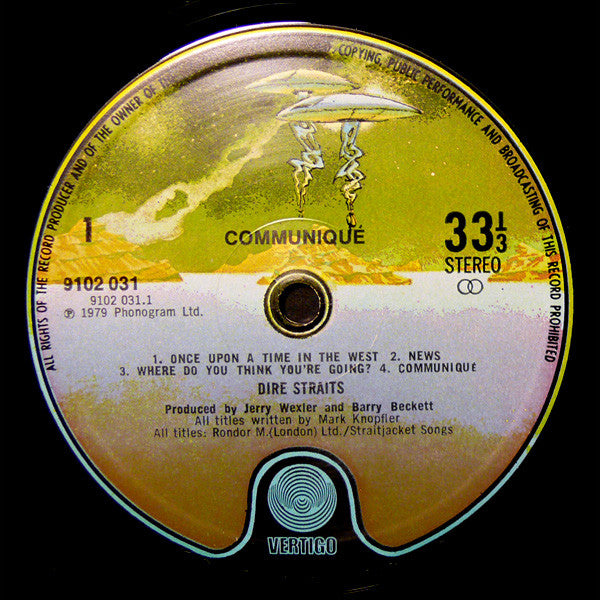 Dire Straits. Communique ( Embossed ) VG+VG - Ad-Astra Records