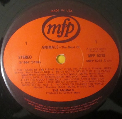 Animals. The Most Of VG+VG+