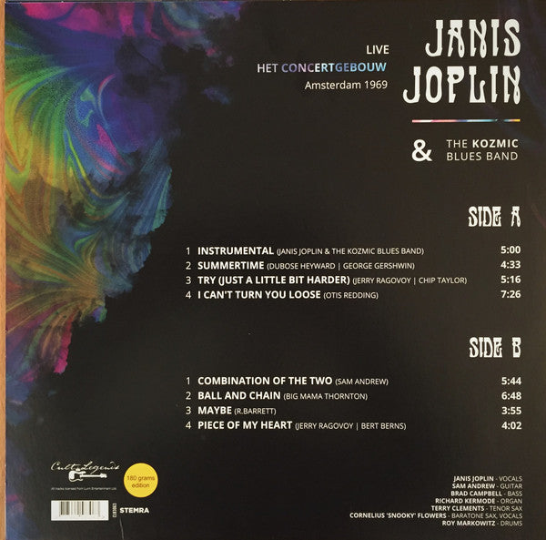 Janis Joplin & The Kozmic Blues Band.  Live Het Concertgebouw Amsterdam 1969