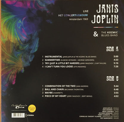 Janis Joplin & The Kozmic Blues Band.  Live Het Concertgebouw Amsterdam 1969