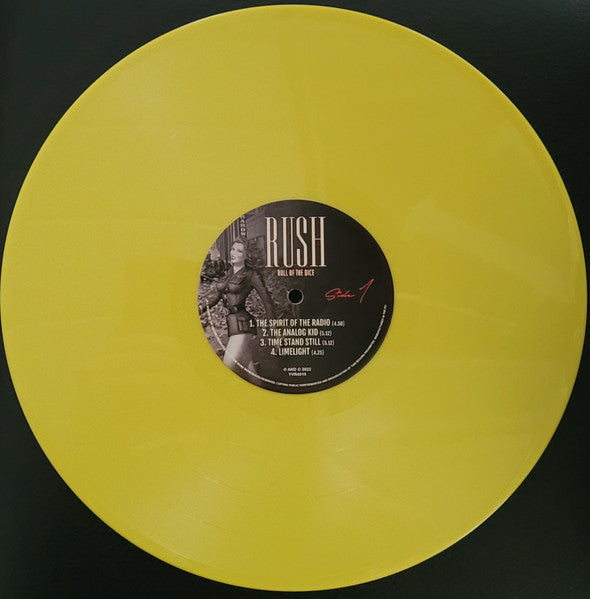 Rush. Roll Of The Dice ( Dane County Coliseum 2nd April 1994 ) Yellow Vinyl - Ad-Astra Records