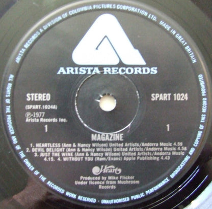 Heart. Magazine VG+VG