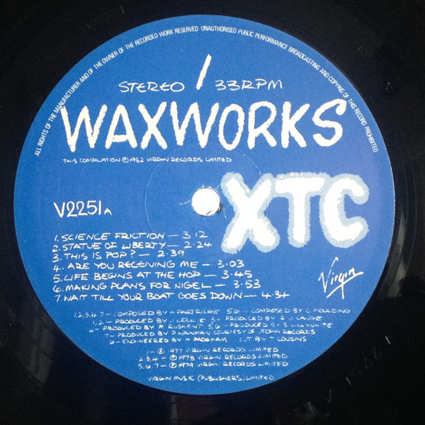 XTC. Some Singles 1977 - 1982 VG+VG - Ad-Astra Records