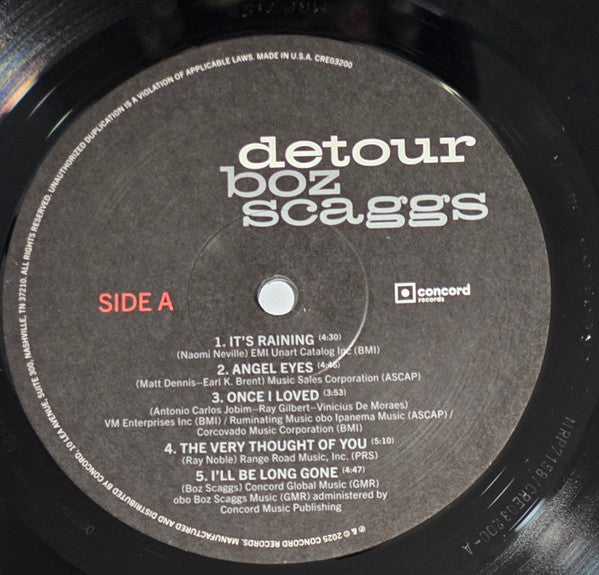 Boz Scaggs. Detour ( US Pressing ) VG+VG+ - Ad-Astra Records