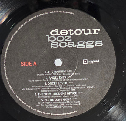 Boz Scaggs. Detour ( US Pressing ) VG+VG+ - Ad-Astra Records