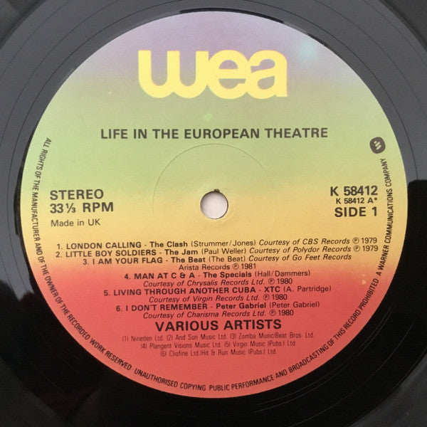 Various.  Life In The European Theatre VG VG
