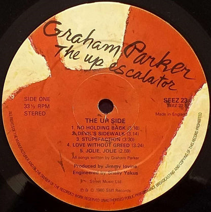 Graham Parker And The Rumour. The Up Escalator VG+VG
