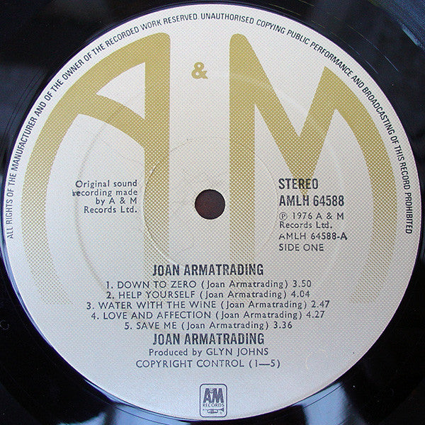 Joan Armatrading. Joan Armatrading VG G+ - Ad-Astra Records