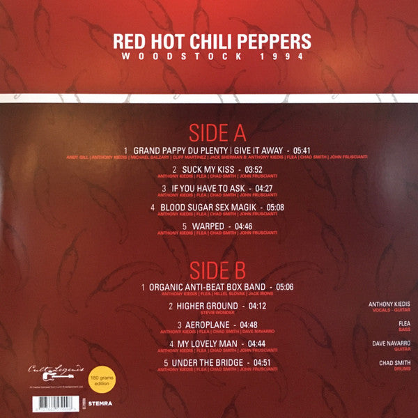 Red Hot Chili Peppers. Best Of Woodstock 1994 ( 180g )