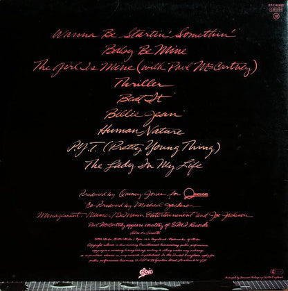 Michael Jackson. Thriller (Re Issue White Labels  Gatefold ) VG G+