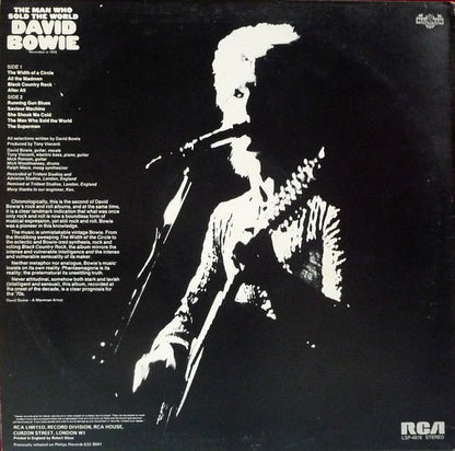 David Bowie. The Man Who Sold The World ( Re Issue Repress ) VG G+