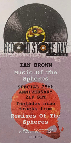 Ian Brown. Music Of The Spheres ( Record Store Day, Special Edition, 25th Anniversary )