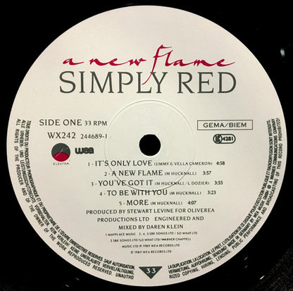 Simply Red. A New Flame VG+VG