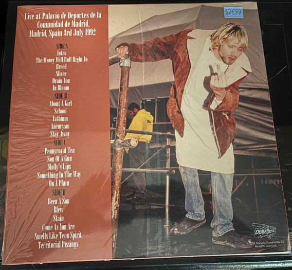 Nirvana.  Quero Ser Santo Live at Palacio de Deportes de La Comunidad de Madrid, Spain 3rd July 1992.
