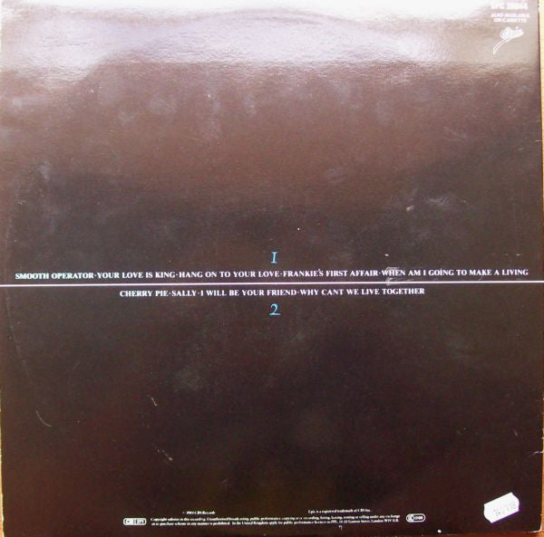 Sade. Diamond Life ( Gatefold ) VG+VG