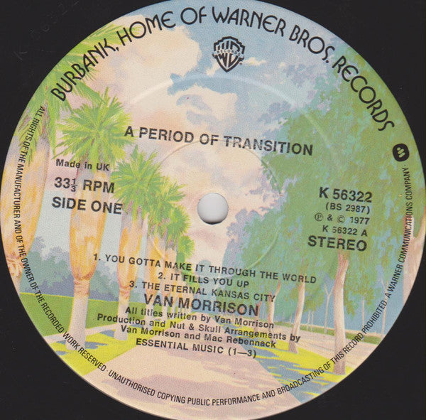 Van Morrison. A Period Of Transition VG+VG
