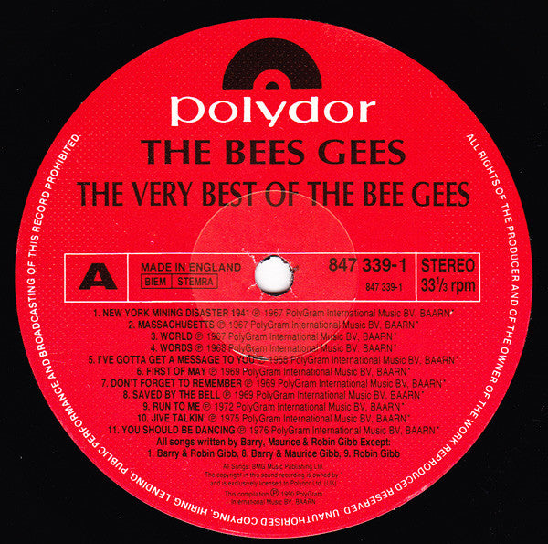 Bee Gees. The Very Best Of The Bee Gees VG+VG