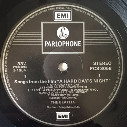 The Beatles. A Hard Day's Night ( Stereo Re Issue ) VG+VG