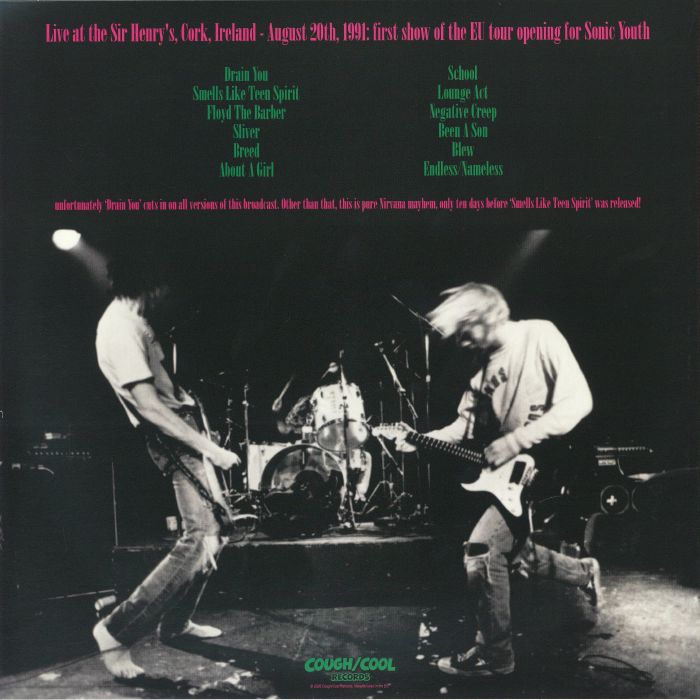 Nirvana. Dirty Old Town ( Live Cork Ireland August 20th 1991 ) Ltd Edition Neon Pink Vinyl Release Date  30th October