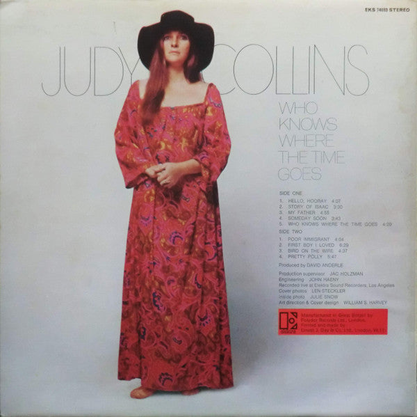 Judy Collins. Who Knows Where The Time Goes VG+G+