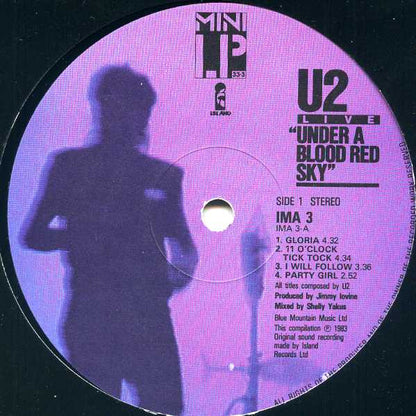U2. Live " Under A Blood Red Sky " VG+VG