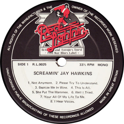 Screamin' Jay Hawkins. Screamin' The Blues VG+VG