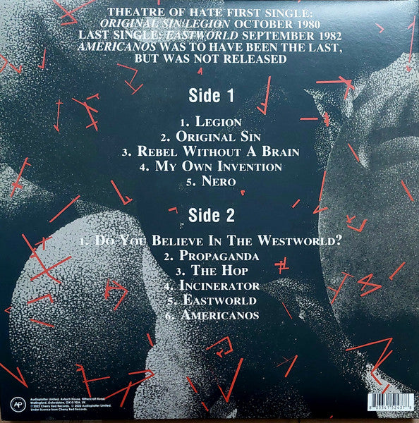 Theatre Of Hate. Revolution ( Ltd Edition Clear Vinyl )