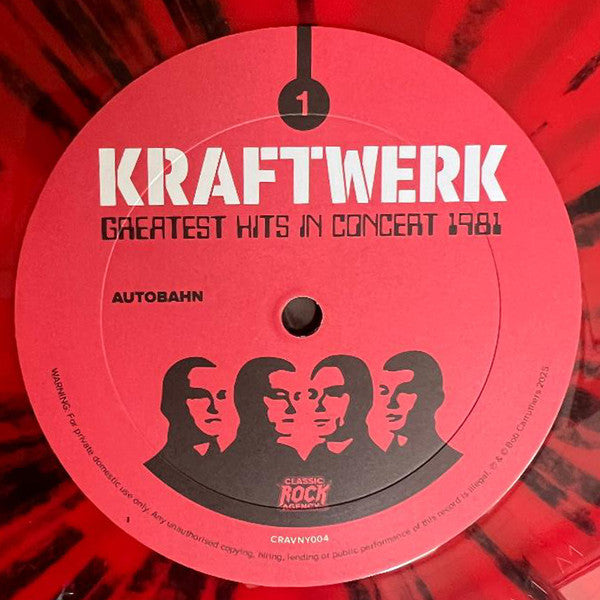 Kraftwerk.  Greatest Hits In Concert 1981 Ltd Edition 500 hand numbered copies