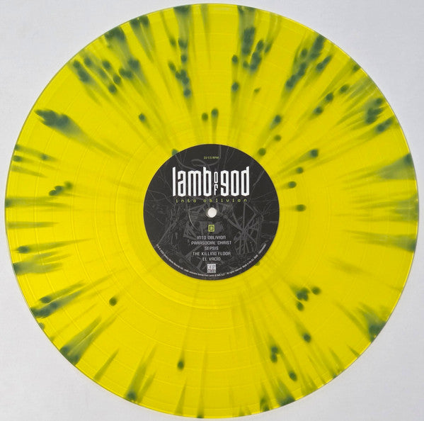 Lamb Of God. Into Oblivion (  Limited Edition, Yellow w/ Green Splatter [Transparent Light Yellow-Green Splatter ) - Ad-Astra Records