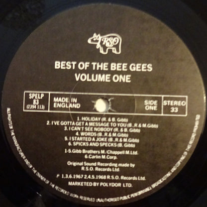 The Bee Gees. Best Of Bee Gees ( Re Issue 1983 ) VG+VG