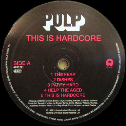 Pulp. This Is Hardcore ( Reissue, Gatefold Double )