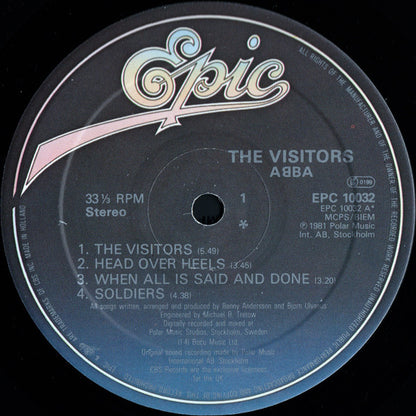 ABBA. The Visitors VG+ VG