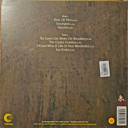 Genesis. For Rhyme And Reason ( Live at Hammersmith Odeon, London, England June 10th 1976 Yellow Vinyl )