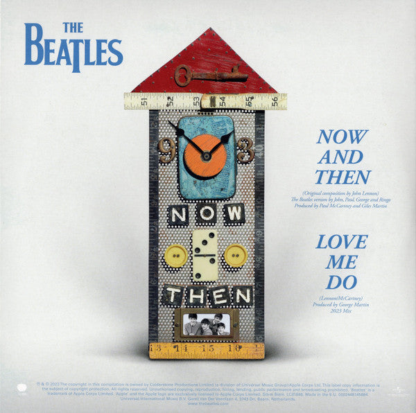 The Beatles. Now & Then / Love Me Do (  7", 45 RPM, Single, Stereo, Clear Vinyl )