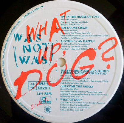 Was ( Not Was )What Up, Dog? VG+VG - Ad-Astra Records