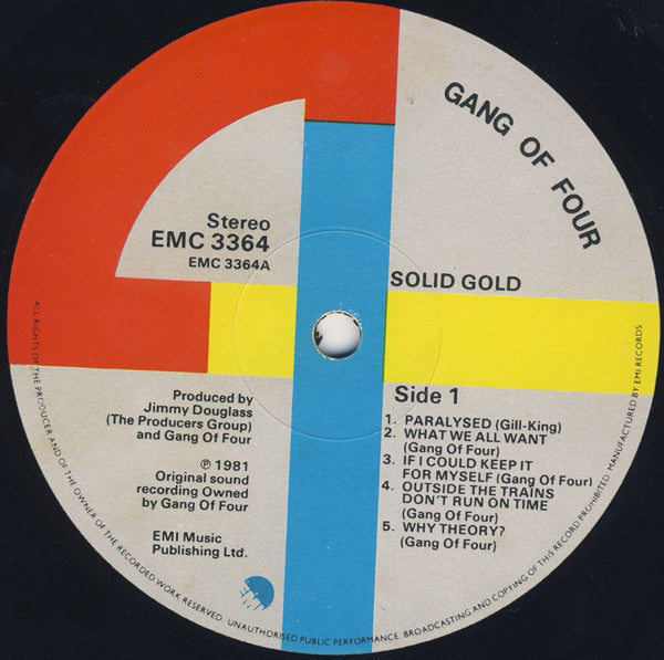 Gang Of Four. Solid Gold VG+VG