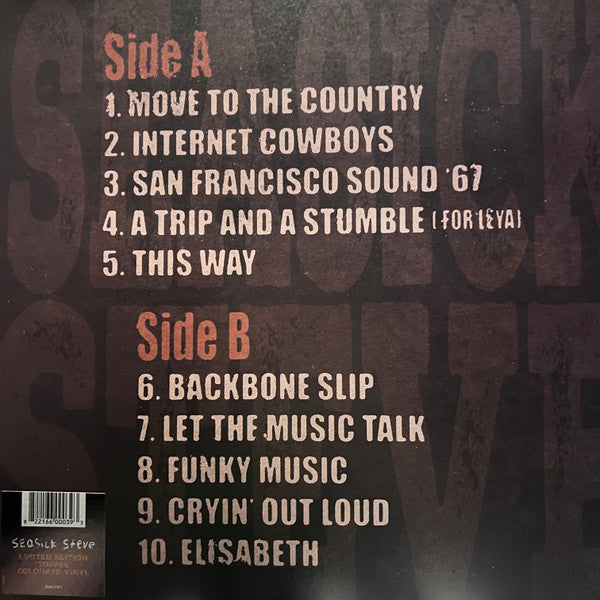 Seasick Steve. A Trip A Stumble A Fall Down On Your Knees (  Limited Edition, Orange [Toffee] Vinyl )