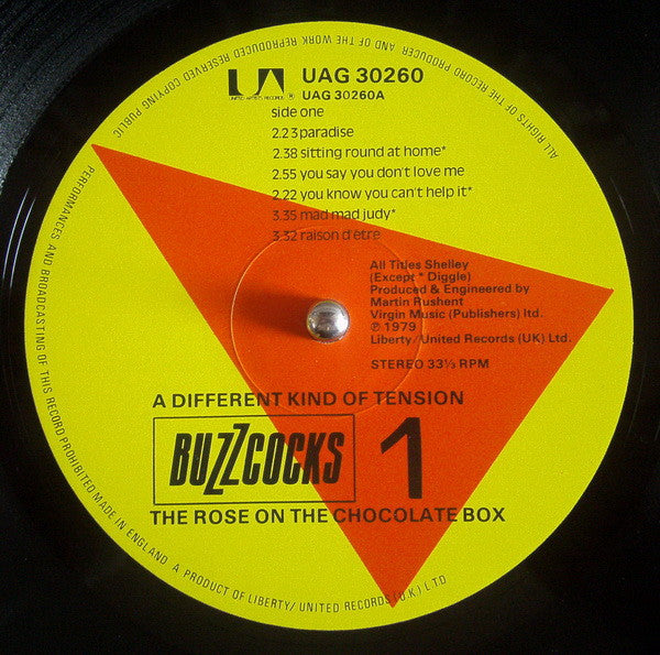 Buzzcocks. A Different Kind Of Tension VG+VG
