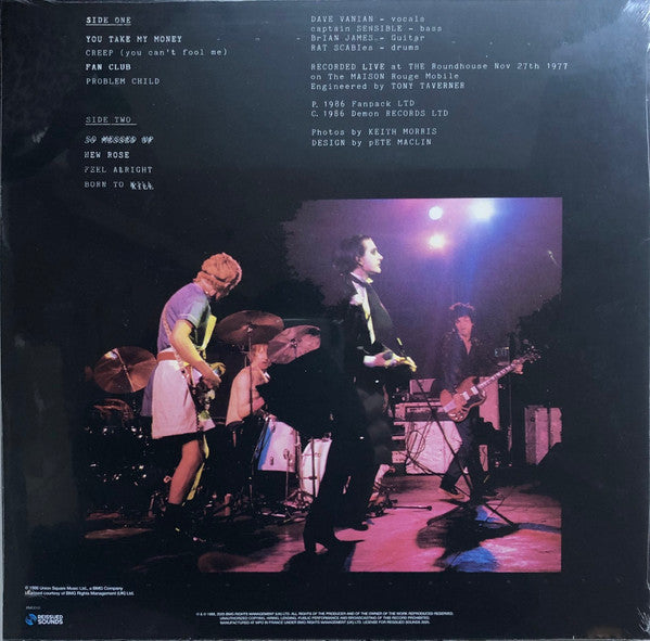 The Damned. Not The Captain's Birthday Party? ( Ltd Edition Slatter Of 200 Copies ) Release Date 31st July