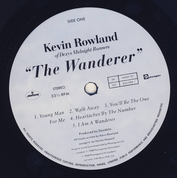 Kevin Rowland. The Wanderer VG+VG