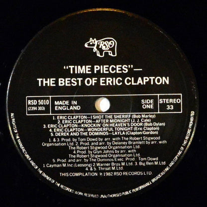 Eric Clapton. Time Pieces - The Best Of Eric Clapton VG+VG - Ad-Astra Records