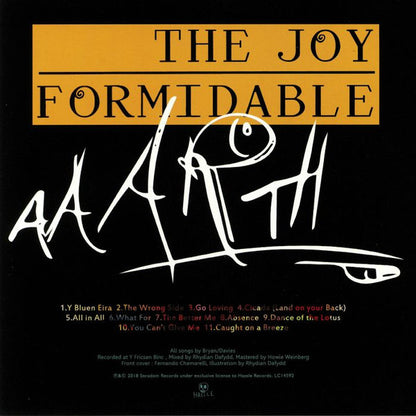 The Joy Formidable. AAARTH ( Signed exclusive transparent yellow vinyl, limited to 300 copies ) VG+VG+