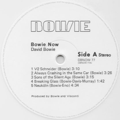 David Bowie. Bowie Now (  Record Store Day, Compilation, Reissue, Stereo, White Vinyl ) - Ad-Astra Records