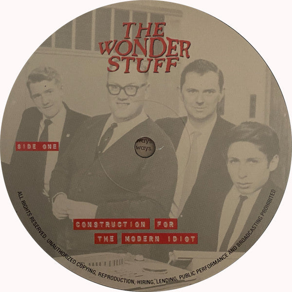 The Wonder Stuff. Construction For The Modern Idiot EX EX - Ad-Astra Records